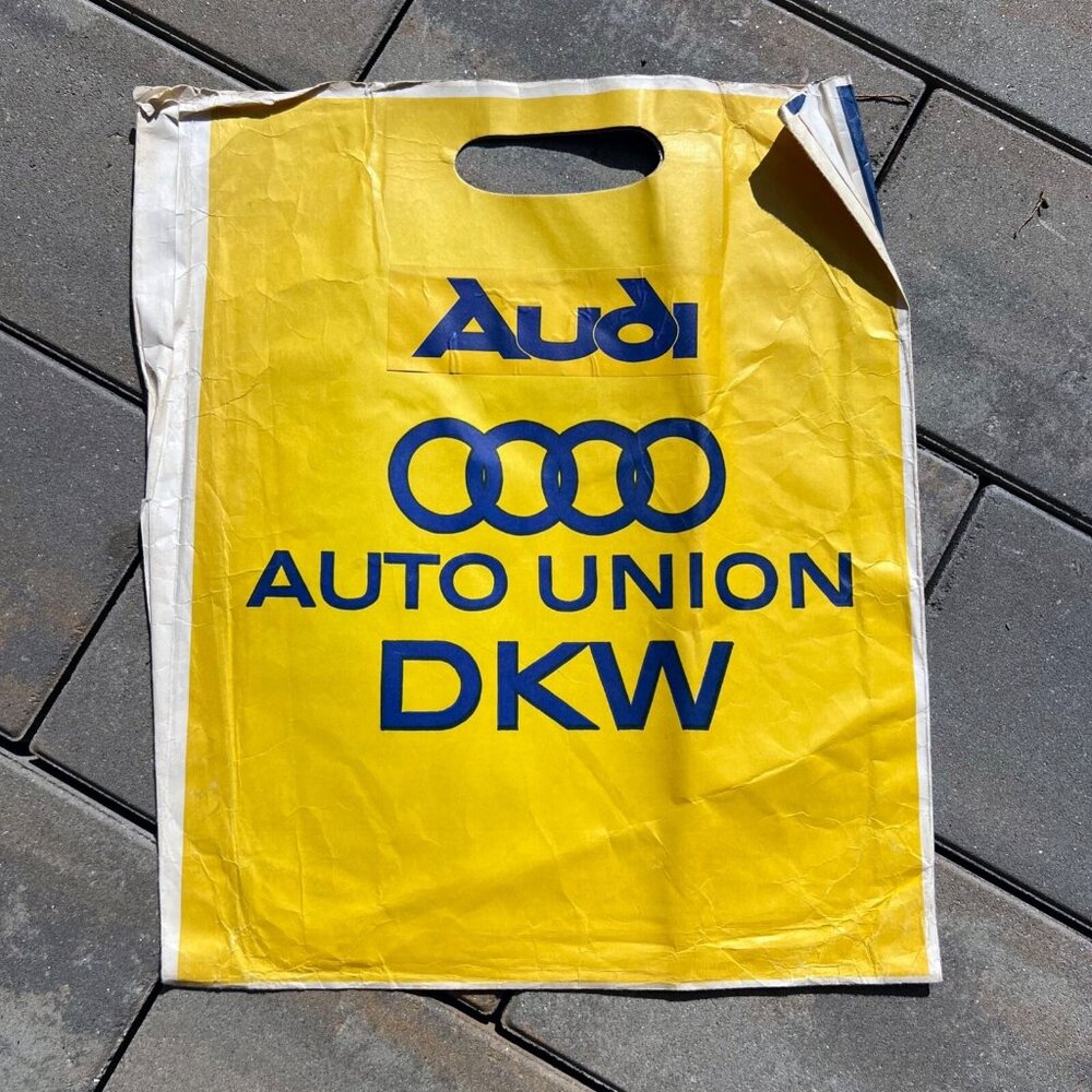 1960s Audi Car Dealer Advertising Bag Vintage - Picture 3 of 5